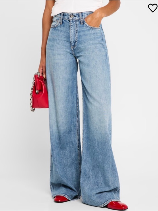 rag & bone Denim - Rag & Bone Sofie High Rise Ultra Wide Leg Jeans Mira Blue